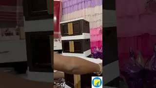 Multipurpose ￼￼￼folding cabinet storage organiser #filpkart #sorts #woodenbookshelf
