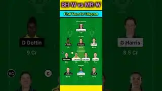 BH-W vs MR-W Dream11 Prediction #wbbl2024 #dream11teamprediction #dream11teamtoday #dream11team