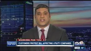 Customers protest utility company proposal in legislature
