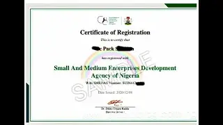 How To Obtain Cerficate For Business Name By Fed.Govt (SMEDAN).