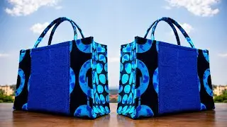 DIY ANKARA STYLISH TOTE BAG | EASY STEP-BY-STEP GUIDE