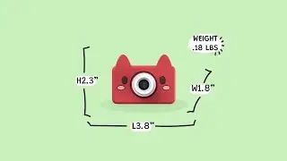 kiimento (formerly Kidamento) Kids' Digital Camera - Model C Akito the Fox
