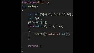 Accessing array element using pointers | #shorts #programming #programmingforbeginners