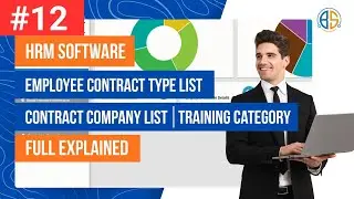 [ 12 ] HRM Software Tutorial | Contract Type, Contract Company & Training Category Setup