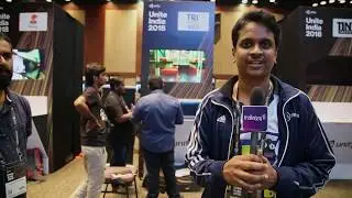 Siddharth  Tri-c Trident Interactive company founder talks at IndiaJoy Expo