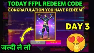 FREE FIRE TODAY REDEEM CODE | FREE FIRE PRO LEAGUE REDEEM CODE | FFPL REDEEM CODE | POWER UP REDEEM