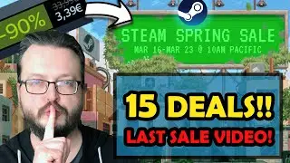 Steam Spring Sale 2023! 15 Great Deals in this Last Sale Video! RTS, FPS, Adventure, RPG