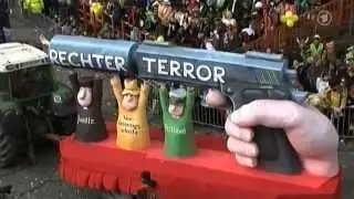 Die Mottowagen im D&uuml;sseldorfer Rosenmontagszug 2012