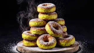 Fluffige Puderzucker Donuts &ndash; himmlisch weich & einfach gemacht! 🍩✨