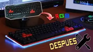 Transforma tu Teclado Normal en uno RGB ESTILO GAMER !