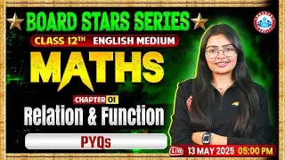 Relations & Functions Miscellaneous PYQ's | Board Stars Series, Class 12 Maths UP Board RWA