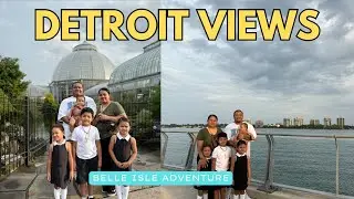 Detroit Family Trip Day 2 Part 2 | Belle Isle Skyline Photos, Sunset Drive & Peach Cobbler