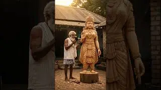 Timeless Craft | Village Carpenter Carving Life-Sized Urbasi Sundari Statue