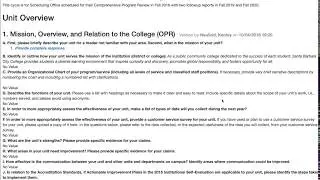 Part 4 for Program Review: Narrative, Budget, and Publishing