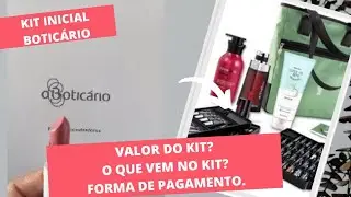 kit inicial #botic&aacute;rio/ O que vem no kit/valores/ Forma de pagamento