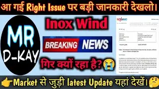 Inox Wind Share Latest News | Inox Wind Share News 🔥 Inox Wind Right Issue Update