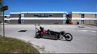 Electrathon Electric Car Yellow Flag Racing at Tampa Bay Tech