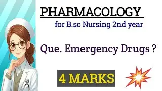 EMERGENCY DRUGS ! PHARMACOLOGY #bscnursing #pharmcology #exam #explorepage #viralvideo #study #feed 