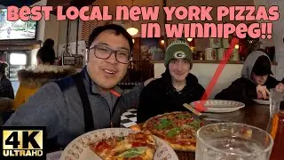 WINNIPEG LOCAL FOOD!! BEST NEW YORK PIZZAS IN WINNIPEG MANITOBA🍕!! [4K]