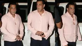 Dashing Salman Khan Arrives In His Bullet Proof Car At Airport After Recieving Arms Licence