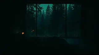 Rain Sounds in a Dark Bedroom No Ads |  Relaxing Ambience for Deep Sleep, Focus, and Meditation