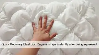 Cloud-Like Puff Pillow Hypoallergenic Soft Pillow for Deep Sleep, Sofa Lounging & Travel Convenience