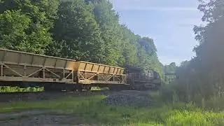 Ballast Train Chase! Highland to Galilee - Rock Hoppers & Conveyors - Maintenance of Way Wednesday!