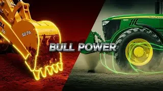 🚜 BULL SD 76 Backhoe Loader Extreme Digging & Loading Skills!