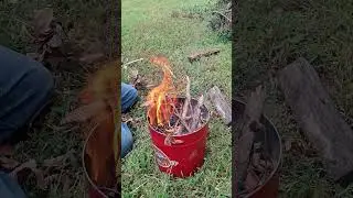 Popcorn Tin First Fire