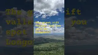 The great rift valley view point: Can you spot Mt. Longonot?