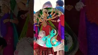 Maa Durga Idol - Eye Painting Process (Chokh Akbaar Paddhotti) ❤️🙏🏼💫👌🏻#shorts #trending #viral