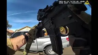 USA Suspect Fires 101 Rounds at US Marshals Intense Border Patrol Bodycam