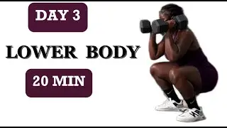 20 MINUTES LOWER BODY  Dumbbell Workout at Home | Build Your Legs and Glutes