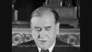 Déclaration de Guerre en septembre 1939 - Daladier s'exprime devant les caméras.