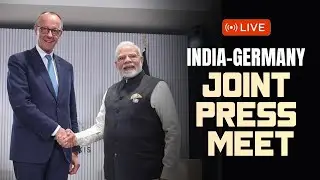 LIVE: PM Shri Narendra Modi, German Chancellor Merz attend the joint press meet in Ahmedabad.