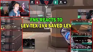 FNS Reacts to LEV Tex 1hp 1v4 Clutch - He Saved Leviatan - G2 vs LEV #leviatan #g2esports