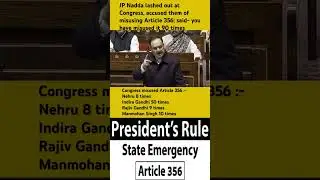 Why Congress Wants to Abolish Democracy #jpnadda #article356 #emergency1975 #bjp #congress congress