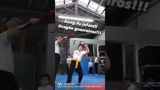 Kung Fu infantil bravo!! Drag&atilde;o Guerreiros Shaolin