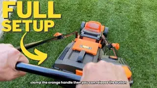 Full Unboxing, Setup & How To Use: Lawnmaster Cordless 13-Inch Lawn Mower 24V