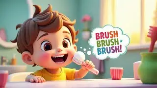 Brush Brush Brush Your Teeth 🪥| Mornng Routine Song for Kids | Nursery Rhymes@TINYBUDSMELODYLAND