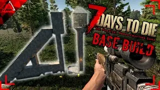Easy Beginner Horde Night Base Build - 7 Days To Die