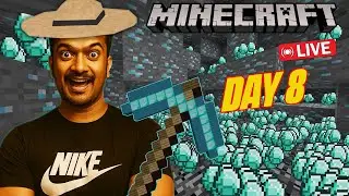 DAY - 8 AAJ DIAMOND CAVE EXPLORE KARE?| MINECRAFT  | MINECRAFT FARMING #farming #minecraft