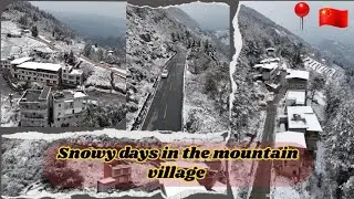 MOUNTAIN VIEW IN SNOWY DAYS #snow #travel #china #viral #winter World Tour 🌎 