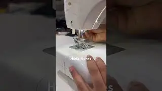 Como costurar com agulha dupla na m&aacute;quina dom&eacute;stica 🪡🧵 #hudanunes