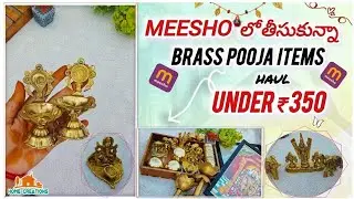 Meesho brass Pooja items haul | Pooja items haul under 350rs | Brass items meesho haul |