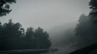 Lofi Rain Music 🌧️ 1 Hour Instrumental | Rainy Mountain Drive Spain | Study, Relax, Focus