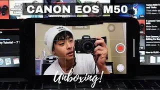 NEW Canon EOS M50 + Equipment Bundle Unboxing | best vlogging camera???