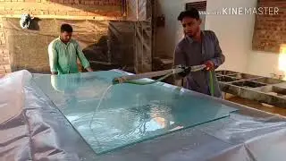 Glass NR white acid work