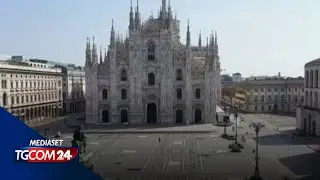 Milano vista dall'alto nei giorni dell'emergenza coronavirus