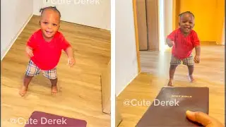 No more baby walker! Derek takes the bold step for the first time 😩